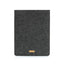 Coque pour Galaxy Tab S8 | en feutre et coton biologique | anthracite - floraison | Modèle "LAISSER"
