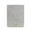 Coque pour Galaxy Tab S8 | en feutre et coton biologique | gris clair - rayures | Modèle "LAISSER"