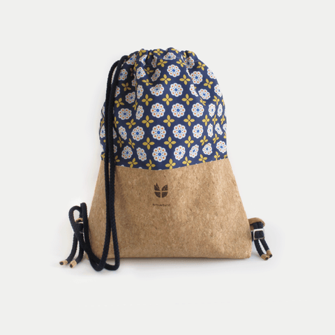 Sac de sport, sac à dos | en coton et liège | Floraison