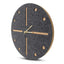 Horloge murale en feutre et liège 30 cm | anthracite - or | Conception : Odense