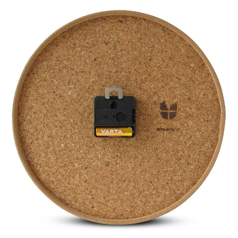 Horloge Wabi Sabi Denim ronde 30 cm | Jean - gold | Conception : Fukuoka