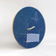 Horloge Wabi Sabi Denim ronde 30 cm | Jean - gold | Conception : Tokyo