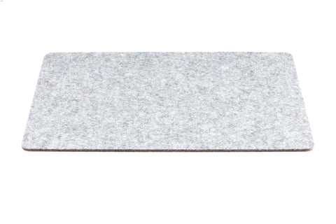 Tapis pour MacBooks en feutre et en liège | 26x38cm | gris clair
