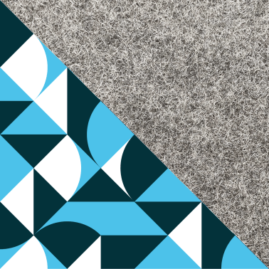 Coque pour Galaxy Tab S6 lite | en feutre et coton biologique | gris clair - formes | Modèle "LAISSER"