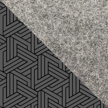 Housse pour Onyx Boox Nova 3 Color | en feutre et coton biologique | gris clair - pistes | Modèle "LAISSER"